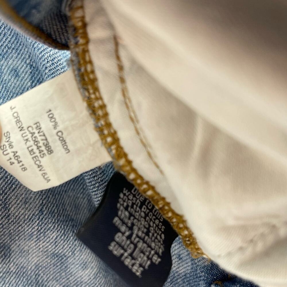 J.Crew Indigo Denim Jean Shorts Rolled Hem Size 26 - Picture 8 of 11